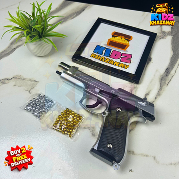 M92 Beretta BB Toy Gun- Silver