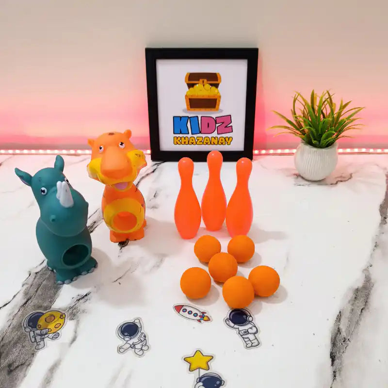 Animal Shooting & Bowling Game