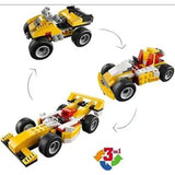 3 in 1  Racer Car Brick Toy | Activity Toy