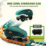 Dinosaur Car Track Set for Kids