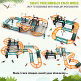 Dinosaur Car Track Set for Kids