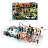 Dinosaur Car Track Set for Kids