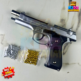 M92 Beretta BB Toy Gun- SIlver