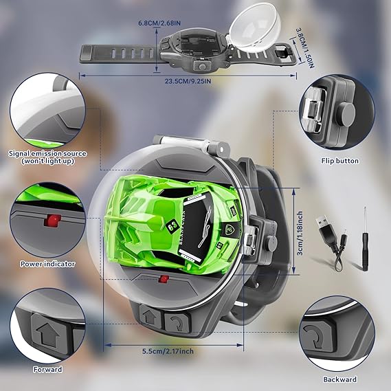 Wrist Watch Remote Control Car Kids Toys