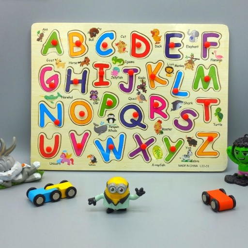 English Alphabets Wooden Board Puzzle