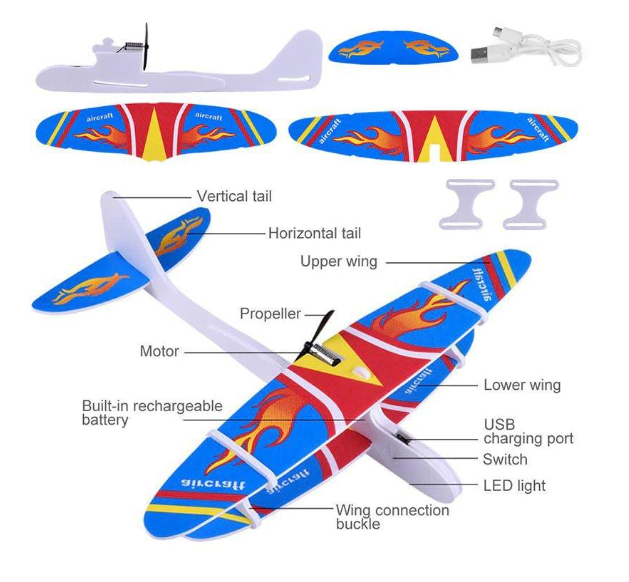 Rechargeable Airplane Glider
