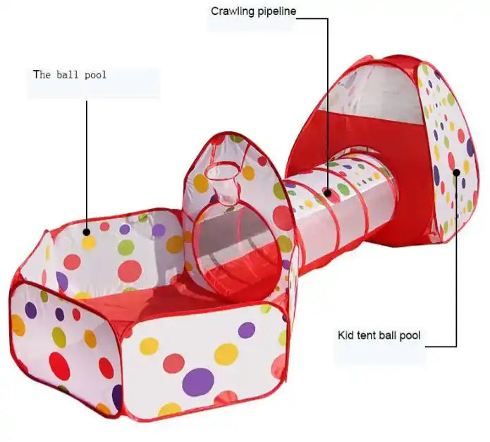 3 in 1 Foldable Tunnel Tent House