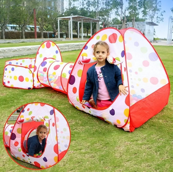 3 in 1 Foldable Tunnel Tent House
