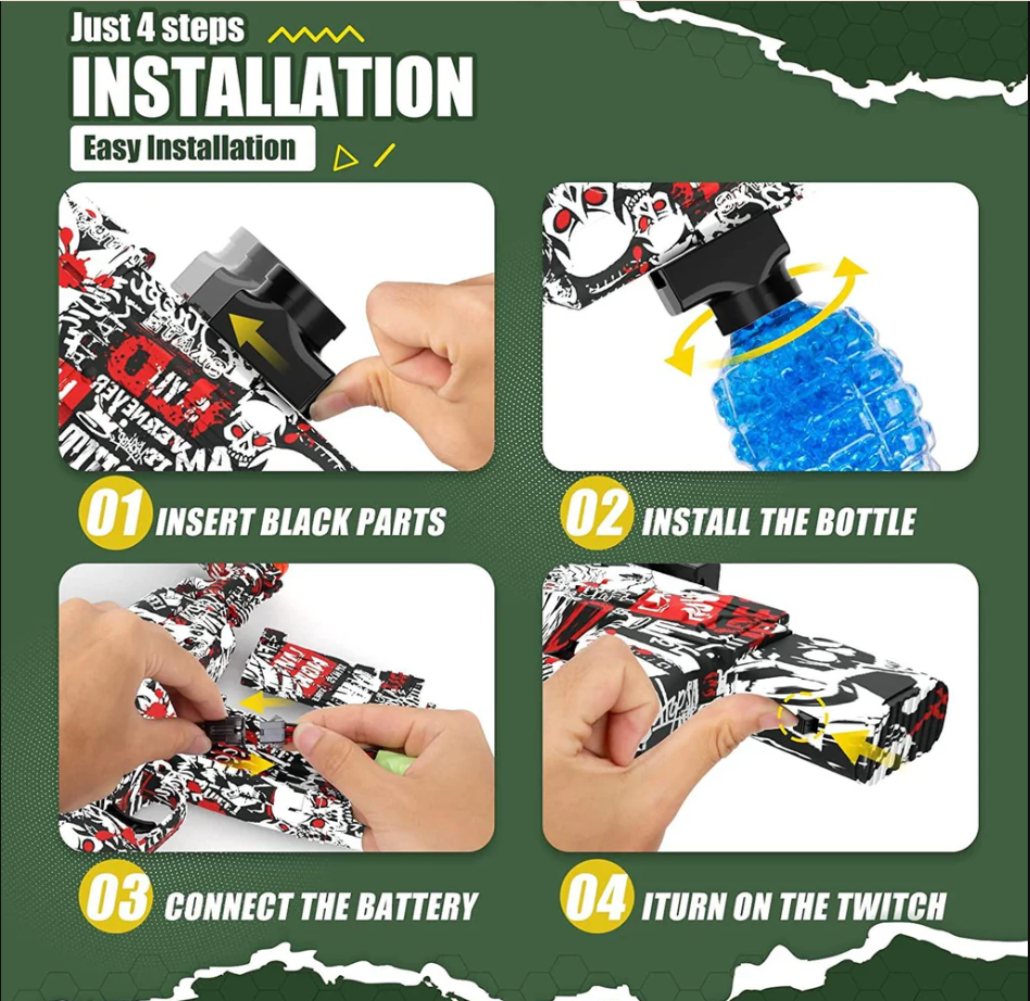 Automatic Gel Blaster Gun AK-47/ MP5