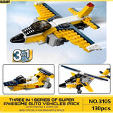 Architect Airplane Brick Toy 3 in 1 | Activity Toy