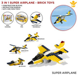 Architect Airplane Brick Toy 3 in 1 | Activity Toy