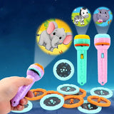 Mini Flashlight Projector Slide Toy