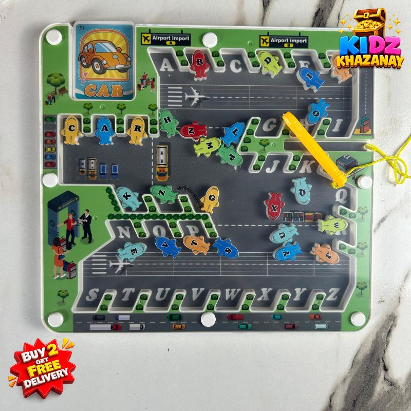 Magnetic Alphabet Maze Board